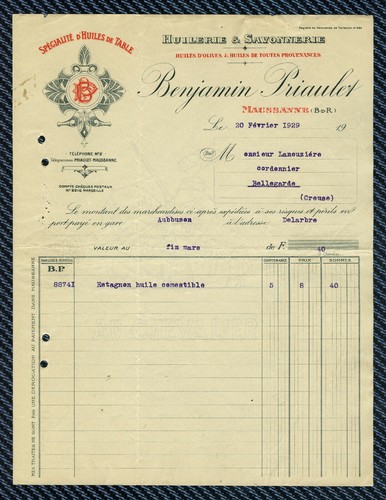 Savonnerie huilerie - et,