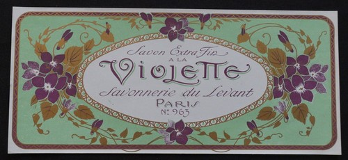 Etiquette savon violette - etiquette, la