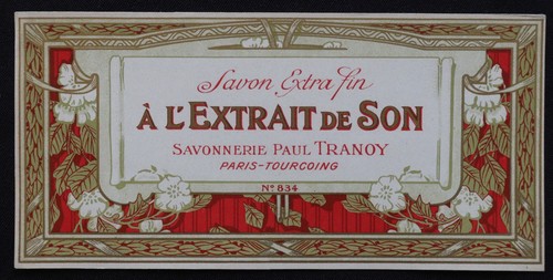 Etiquette savon extrait - etiquette, l'extrait
