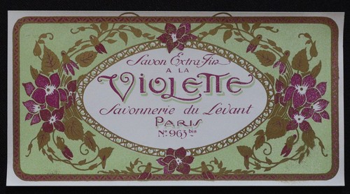Etiquette savon violette - etiquette,