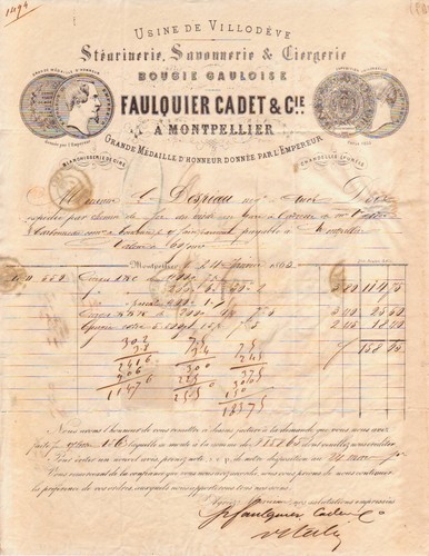 Montpellier facture faulquier - facture,
