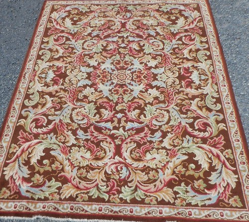 Tapis ancien laine fait main - ancien,